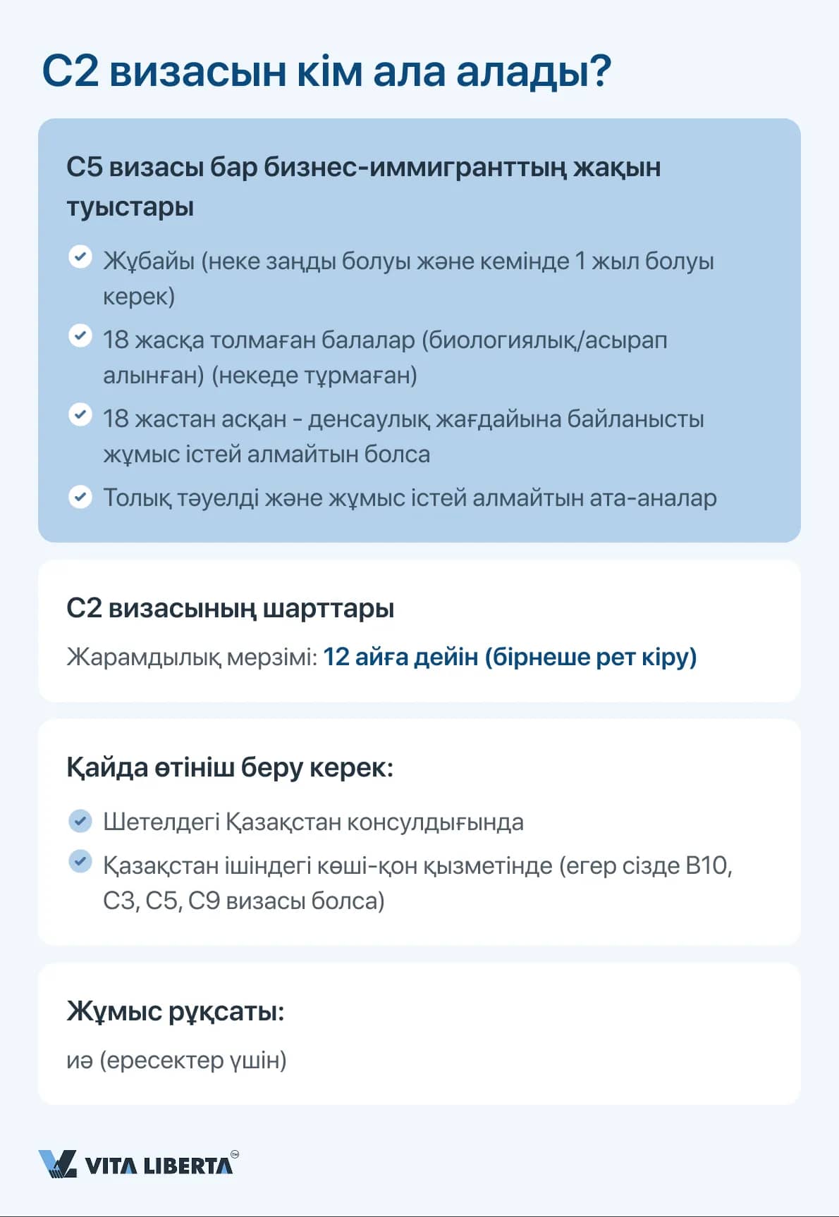 C2 визасын кім ала алады