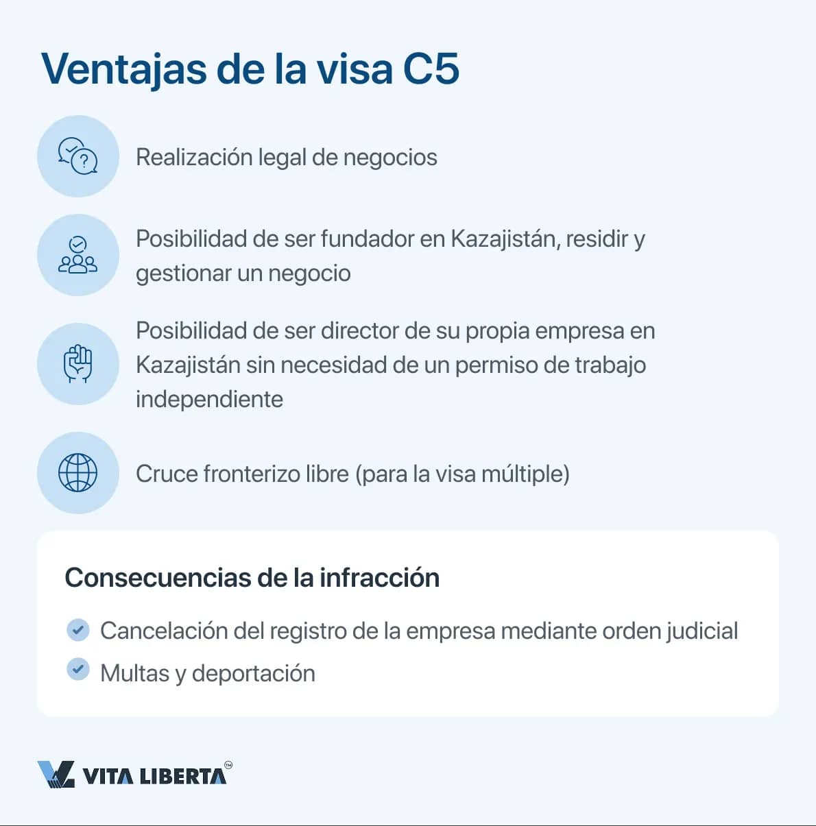 Ventajas de la visa C5