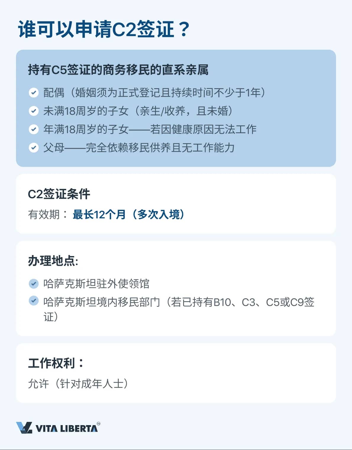 谁可以申请C2签证？