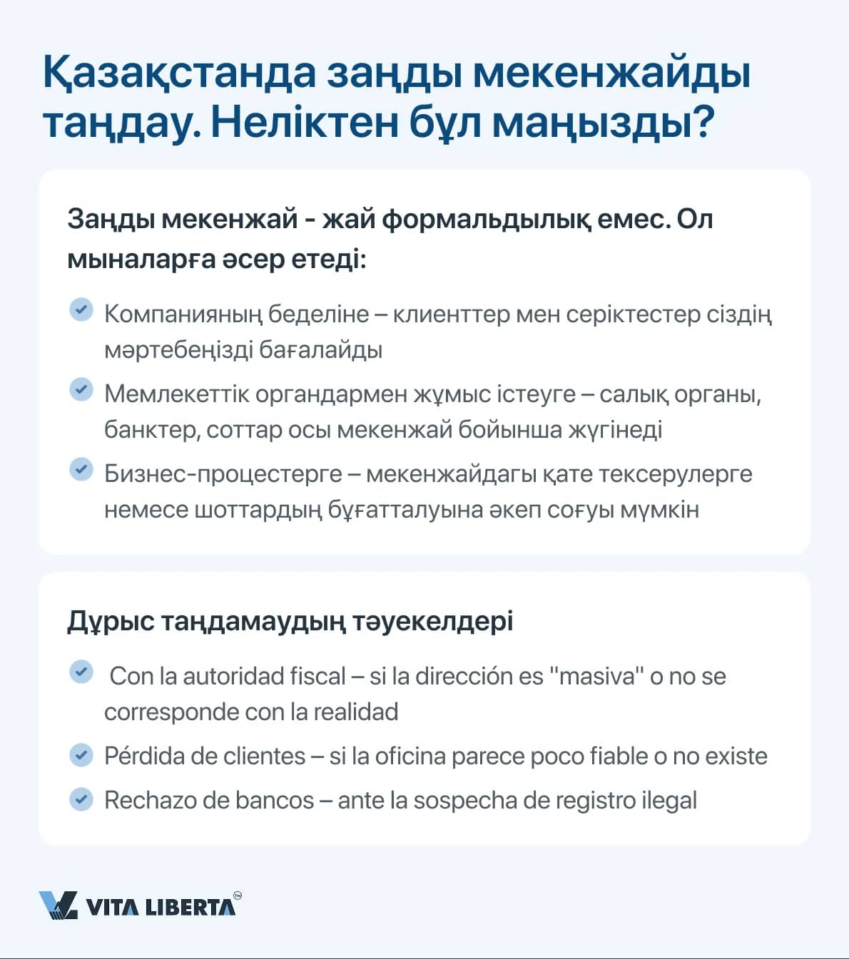 Қазақстанда заңды мекенжайды таңдау. Неліктен бұл маңызды