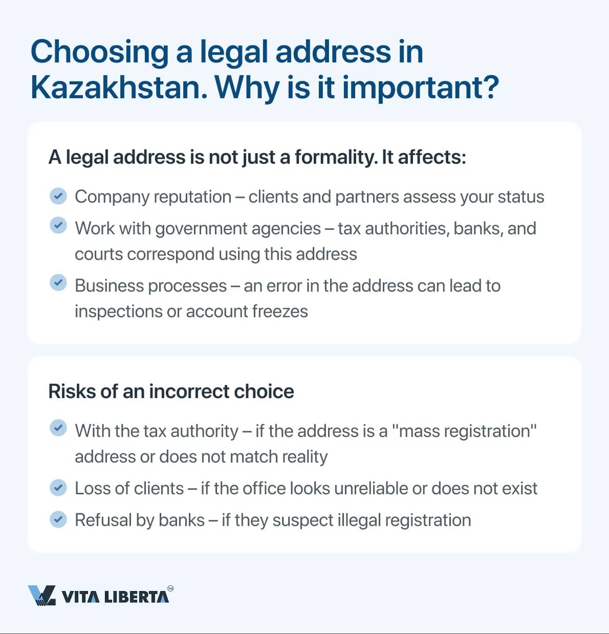 Choosing a legal address in Kazakhstan. Why is it important