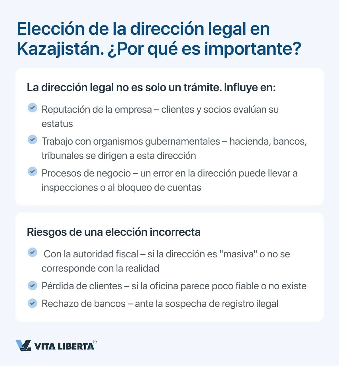 Elección de la dirección legal en Kazajistán. ¿Por qué es importante