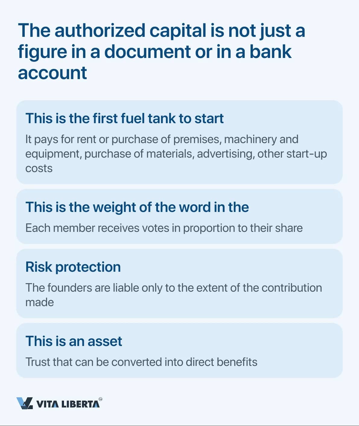 The authorized capital is not just a figure in a document or in a bank account
